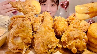 ASMR Fried Chicken【Mukbang Eating Sounds】【English subtitles】 [upl. by Anglim758]