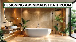 StepbyStep Guide to Minimalist Bathroom Design [upl. by Ylrae]