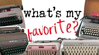 my FAVORITE typewriters Updated [upl. by Leamsi]