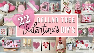 22 DOLLAR TREE VALENTINES DAY 2024 DIYs  Easy High End VALENTINES Day DIY VALENTINES Crafts 2024 [upl. by Elleuqar]