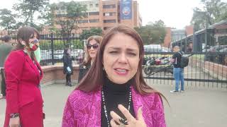 Alexandra Gómez candidata al senado 2022 por Centro Esperanza cuenta cómo es ser un logo y un número [upl. by Karilynn]