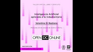 Inteligencia Artificial aplicada a la Indumentaria  Docente Valentina Di Bastiano [upl. by Quarta995]