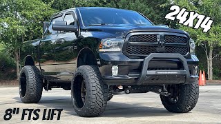 2017 Ram 1500 LIFTED 8” on 24X14s and 37” Nittos [upl. by Slen]