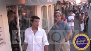 ST TROPEZ 2007  US senator John Kerry on holidays in St Tropez [upl. by Haslett]