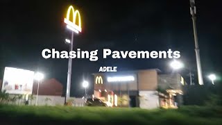 Adele  Chasing Pavements Lyrics [upl. by Anelis]