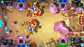 Plenty of Fast Action Piggy Ships and Clown Action  Fish Table Game [upl. by Atig]