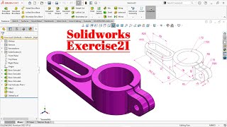 Solidworks Exercise21  For beginners Hindi tutorial [upl. by Tarah429]