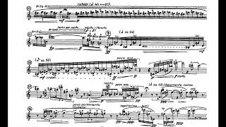 Heinz Holliger  Studie II for Oboe 1981 ScoreVideo [upl. by Sanger]