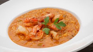 Receta de Arroz caldoso con langostinos de Karlos Arguiñano [upl. by Leidgam]