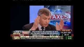 Millionaire argues for Higher Taxes Fox Host Throws Temper Tantrum [upl. by Ees]