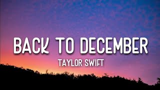 Taylor Swift Back to December  Karaoke Audio with Lyrics [upl. by Horan]