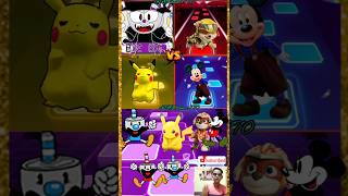 cuphead exe🆚 pawpatrol exe🆚 pikachu exe🆚 mickymouse exe coffindance tileshopedmrushyt [upl. by Leclair]