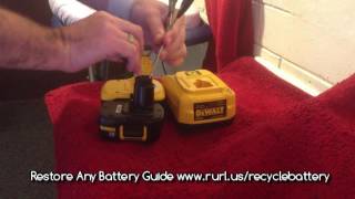 Dewalt Battery Not Charging  Revive NiCd Batteries [upl. by Dolan]