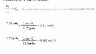 Partial Pressures of Gases and Mole Fractions  Chemistry Tutorial [upl. by Amme]