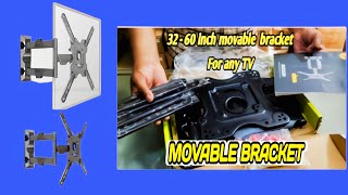 BEST MOVABLE BRACKET FOR 32quot TO 60quotTV INSTALLATIONTV FITTINGTVTECHTV WALL MOUNTtv standsidhu [upl. by Sapowith232]