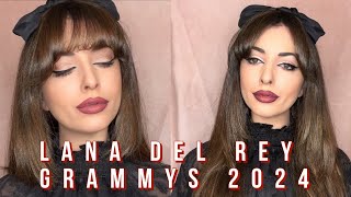 Lana del Rey Grammys 2024 Hair and Makeup Tutorial [upl. by Akciret]