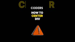 How to center a Div 🧑‍💻 codewithimraan coding webdevelopmen [upl. by Cathyleen]