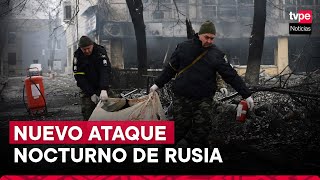 Dos muertos en Ucrania tras ataque de misiles rusos contra Kiev [upl. by Edora]