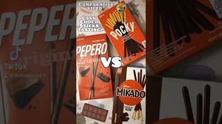 🍫🥖Chocolate sticks comparative Tasting🍫🥖 Team Pocky Mikado ou Pepero [upl. by Greenebaum425]