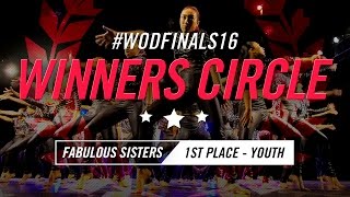 Fabulous Sisters  Winners Circle 1st Place Youth  World of Dance Finals 2016  WODFinals16 [upl. by Novihs]