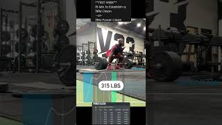 3 rep max power clean [upl. by Brandwein436]