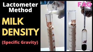 Determination of MIlk Density Specific Gravity of a Milk sampleA Complete Procedure FAO [upl. by Sivartal]