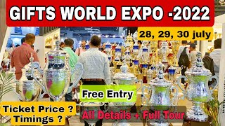 GIFTS WORLD EXPO  2022 pragati maidan delhi  Gifts expo all info  pragati maidan exhibition [upl. by Serene874]