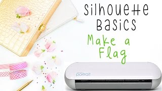 Silhouette Studio Basics  How to make a Flag [upl. by Claudetta824]