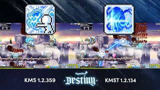 KMST 12134  MapleStory Explorer Remaster  IL Chain Lightning Official vs Test Server [upl. by March436]