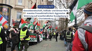 Pressefeindlichkeit und Eskalation auf israelfeindlicher Kundgebung in Berlin am 7 November 2024 [upl. by Lurette]