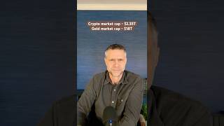 Crypto market cap is around 235T and the gold market cap is around 18T crypto bitcoin gold [upl. by Det]