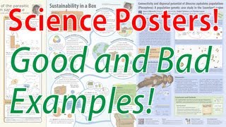 Scientific Poster Design  Good and Bad Examples Poster Tutorial Part 2 [upl. by Tiana106]