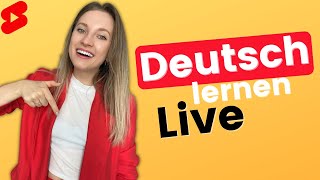 DEUTSCHLERNEN während eines LIVESTREAMS shorts [upl. by Constantia765]