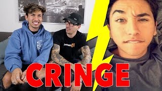 REACTING TO MY FIRST YOUTUBE VIDEO CRINGE WARNING [upl. by Ailekat116]