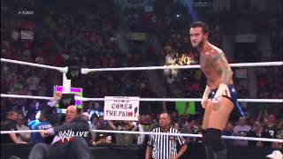 Brock Lesnar Destroys CM Punk Monday Night RAW [upl. by Skylar39]