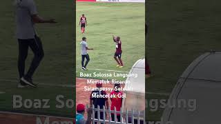 Boaz Solossa Memeluk Ricardo Salampessy Setelah Mencetak Gol [upl. by Banna]