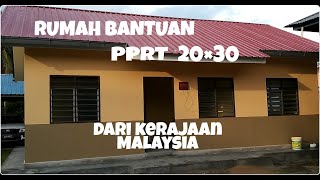 RUMAH BANTUAN PPRTyang baru 20×30  DARI KERAJAAN MALAYSIA  TKI MALAYSIA [upl. by Litha580]