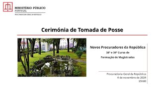 Tomada de posse dos novos Procuradores da República  38º e 39 Curso de Formação de Magistrados [upl. by Zeeba]