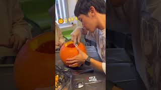 Impact English Colleges Explorer Club activity Pumpkin Carving 2024 [upl. by Schumer]