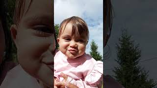 Sweet kisses from Melodia 🤣💋 shortvideo cutebaby [upl. by Aihtela]