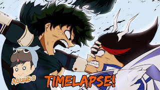 Junketsu Ryuko Vs Izuku Timelapse [upl. by Nnaeiluj]