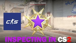 Inspecting the Rare 2015 Purple Service Medal in CS2 [upl. by Gunner]