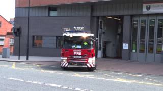 South Yorkshire Fire amp Rescue  Scania P310 Water Ladder Turnout From Sheffield Central [upl. by Reivax]