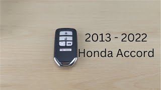 How To Replace Change Honda Accord Remote Battery 2013  2022 [upl. by Sheya182]