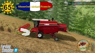 FS22 Slunečné stráně Francie 65  sklizeň ječmene ve svahu [upl. by Bender601]