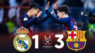 FULL MATCH BARÇA 32 REAL MADRID SPANISH SUPERCUP FINAL [upl. by Nedra613]