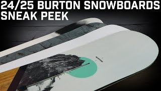 Sneak Peek Of The 2425 Lineup Of Burton Snowboards [upl. by Questa844]