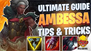 WILD RIFT ULTIMATE AMBESSA GUIDE  Tips amp Tricks  Guide amp Build [upl. by Eciram937]