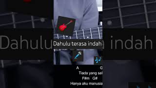 manusia bodoh  cover gitar lirik chord trendingshorts covergitar coverlagu viralvideo fyp [upl. by Sewellyn962]