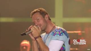 Herbert Grönemeyer feat Chris Martin Mensch Live at Global Citizen Festival Hamburg 2017 [upl. by Golightly]